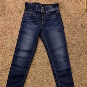KanCans Highwaisted Dark Skinny Jeans